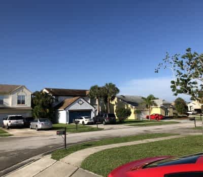 Blue Sky In A Florida Suburb